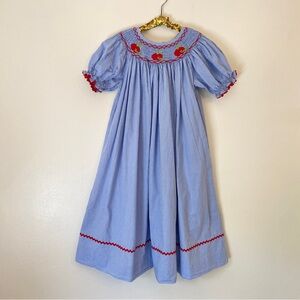 Shrimp & Grits Back to School Smocked Dress